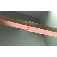 Rochelle || Rose Gold zuhanypolc és törölközőtartó zuhanyfalhoz,  140 cm