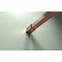 Rochelle || Rose Gold zuhanypolc és törölközőtartó zuhanyfalhoz,  140 cm