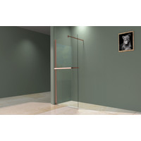 Rochelle || Rose Gold zuhanypolc és törölközőtartó zuhanyfalhoz,  140 cm
