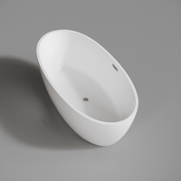 OVAL || szabadon álló fürdőkád, fehér, 180x80x58 cm