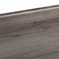 W-STEP || szegélyléc laminált padlóhoz, fehér tölgy mintás, 2400x60x15 mm