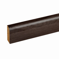 W-STEP || szegélyléc laminált padlóhoz, sötét tölgy mintás, 2400x60x15 mm