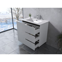 Torino || White fürdőszoba szekrény mosdóval 70cm