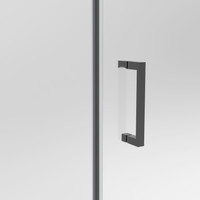 Belvero || Black 150 toló zuhanyajtó, 195cm, 6mm, NANO