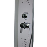 Denver || Silver zuhanypanel, rozsdamentes acél BS