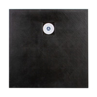 Cagliari || Black 80x80x2,6 cm szögletes, SMC zuhanytálca szifonnal