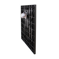 Cagliari || Black 80x80x2,6 cm szögletes, SMC zuhanytálca szifonnal