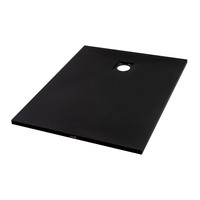 Cagliari || Black 80x100x2,6 cm szögletes, SMC zuhanytálca szifonnal
