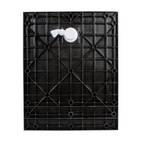 Cagliari || Black 80x100x2,6 cm szögletes, SMC zuhanytálca szifonnal