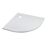 Cagliari || White 80x80x2,6 cm íves, SMC zuhanytálca szifonnal