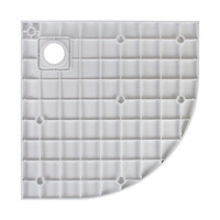 Cagliari || White 80x80x2,6 cm íves, SMC zuhanytálca szifonnal