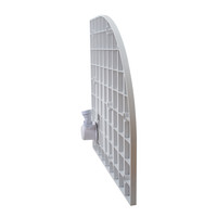 Cagliari || White 80x80x2,6 cm íves, SMC zuhanytálca szifonnal
