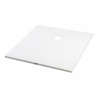 Cagliari || White 80x80x2,6 cm szögletes, SMC zuhanytálca szifonnal