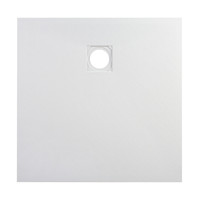 Cagliari || White 80x80x2,6 cm szögletes, SMC zuhanytálca szifonnal