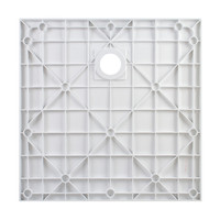 Cagliari || White 80x80x2,6 cm szögletes, SMC zuhanytálca szifonnal