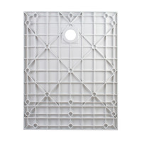 Cagliari || White 80x100x2,6 cm szögletes, SMC zuhanytálca szifonnal