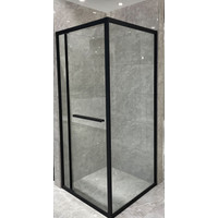 Firenze || zuhanykabin Black 6mm 70 cm, NANO