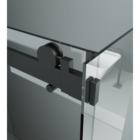 Milano || Duo Black zuhanykabin 100x100, 195cm, 8mm, NANO