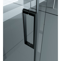 Milano || Duo Black zuhanykabin 100x100, 195cm, 8mm, NANO