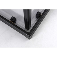 Motril || Black zuhanykabin 80x80m 190cm, 6mm,, NANO