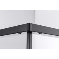 Motril || Black zuhanykabin 80x80m 190cm, 6mm,, NANO