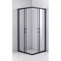 Motril || Black zuhanykabin 80x80m 190cm, 6mm,, NANO