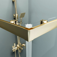Motril || Gold zuhanykabin 80x80 190cm, 6mm, NANO