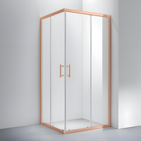 Motril || Rose Gold zuhanykabin 90x90, 190cm, 6mm, NANO