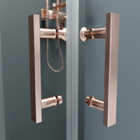 Motril || Rose Gold zuhanykabin 90x90, 190cm, 6mm, NANO