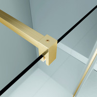 Rubio || Gold zuhanykabin 100x100, 195cm, 6mm, NANO