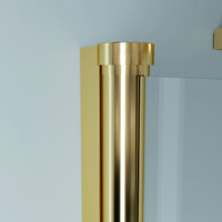Rubio || Gold zuhanykabin 100x100, 195cm, 6mm, NANO