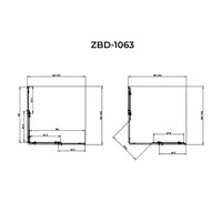 Belver || Duo zuhanykabin 100x100, 195cm, 6mm, NANO, két ajtós modell