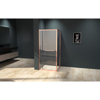 Firenze || zuhanykabin Rose Gold 6mm 80 cm, NANO