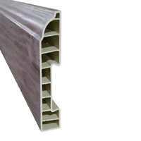 W-STEP || szegélyléc SPC padlóhoz, juhar mintás, 2400x80x14 mm