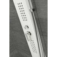 Alegre || White zuhanypanel, rozsdamentes acél