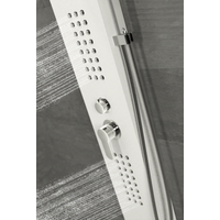 Alegre || White zuhanypanel, rozsdamentes acél