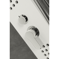 Alegre || White zuhanypanel, rozsdamentes acél