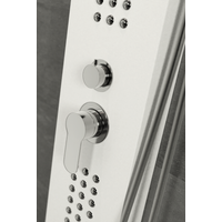 Alegre || White zuhanypanel, rozsdamentes acél