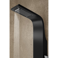 Alegre || Black zuhanypanel, rozsdamentes acél