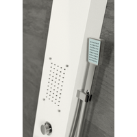 Merin || White zuhanypanel, rozsdamentes acél