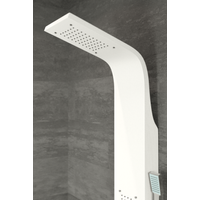 Merin || White zuhanypanel, rozsdamentes acél