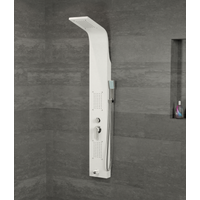 Merin || White zuhanypanel, rozsdamentes acél