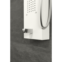 Merin || White zuhanypanel, rozsdamentes acél