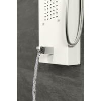 Merin || White zuhanypanel, rozsdamentes acél