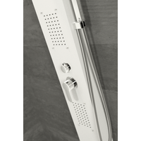 Merin || White zuhanypanel, rozsdamentes acél