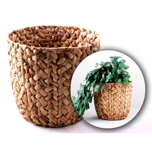 Virágtartó kerek III fém betéttel