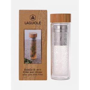 Prémium || Duplafalú üvegkulacs infúzerrel 450ml