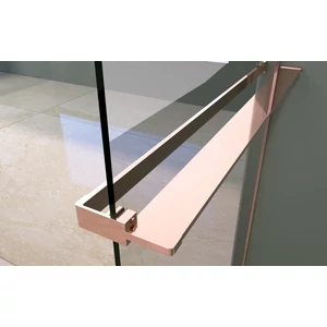 Rochelle || Rose Gold zuhanypolc és törölközőtartó zuhanyfalhoz,  140 cm
