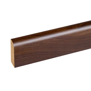W-STEP || szegélyléc laminált padlóhoz, diófa mintás, 2400x60x15 mm