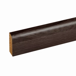 W-STEP szegélyléc laminált padlóhoz, sötét tölgy mintás, 2400x60x15 mm